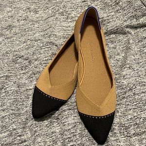 Rothy’s Camel Captoe Points. Size 10. Never worn. (Smoke free home)